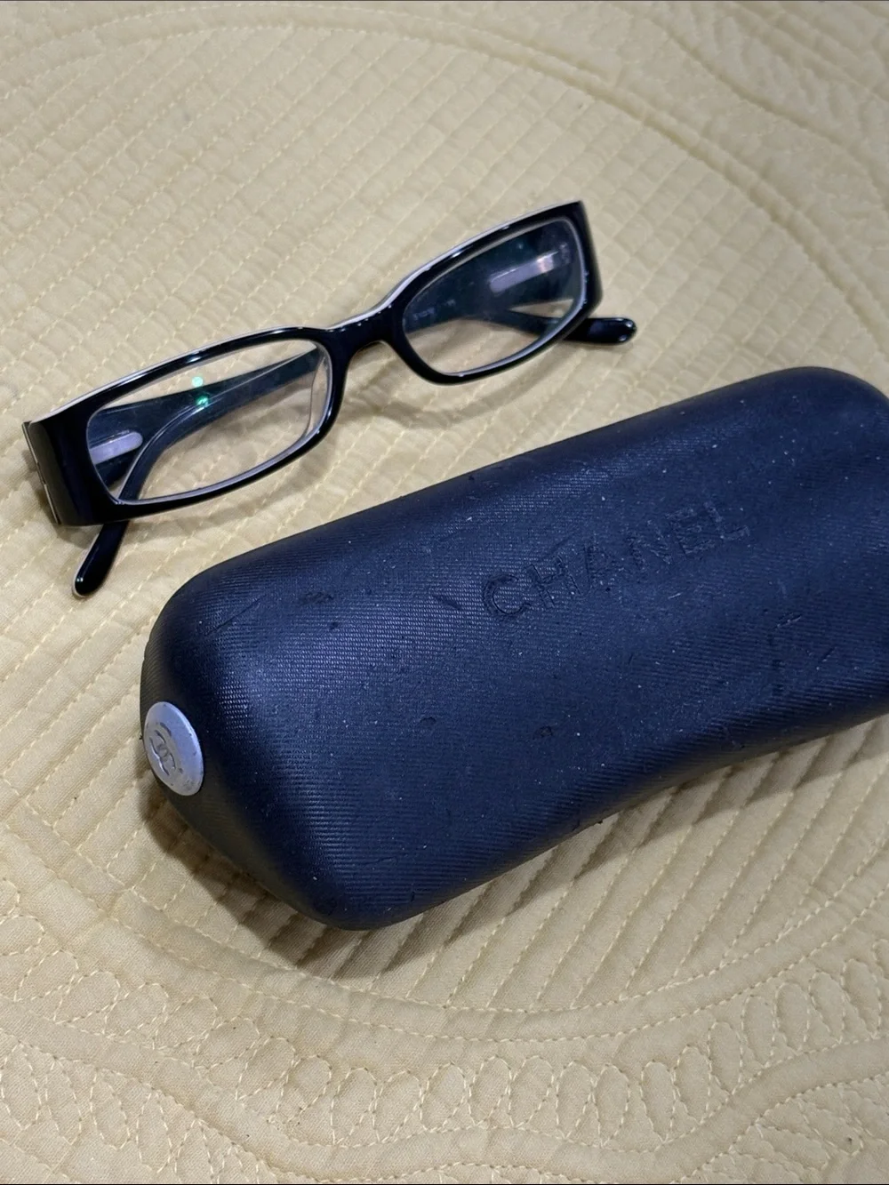 CHANEL Black Eyewear glasses 👓 CC Logo 3094 C 860 5-016 135 made in Italy